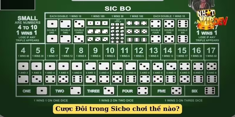 Cược Đôi trong Sicbo chơi thế nào?