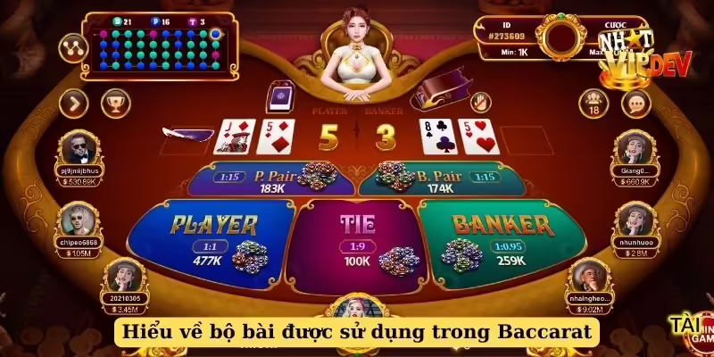 Hiểu về bộ bài được sử dụng trong Baccarat
